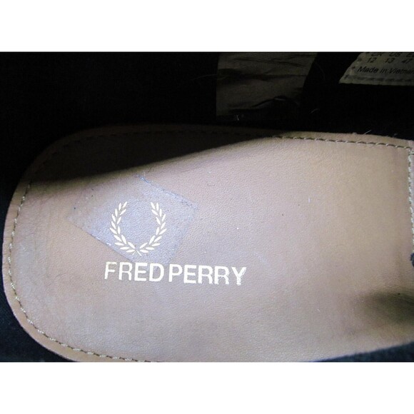 Fred Perry Gray Suede Designer Sneakers Mens Size US 13 EUR 47 - Picture 14 of 16